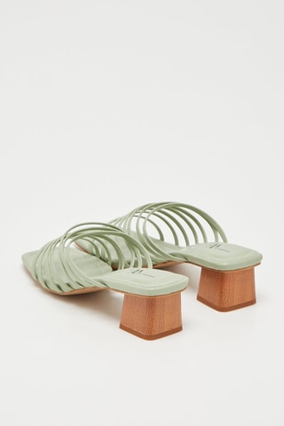 Mules à talons - Vert