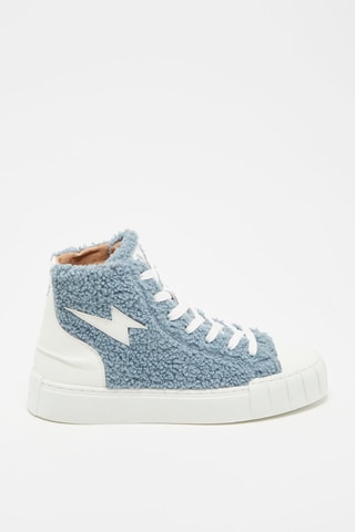 Baskets montantes Alba Bleu et blanc