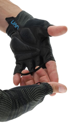 Luvas sem dedos - Preto e cinzento