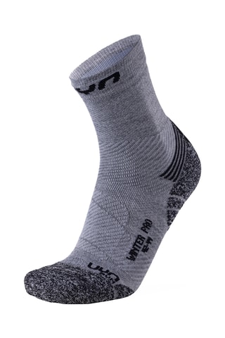 Meias de running - Cinzento e preto