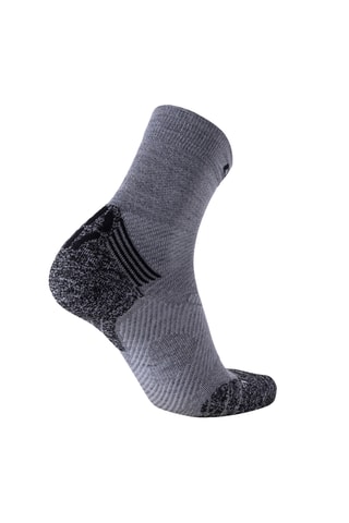 Meias de running - Cinzento e preto