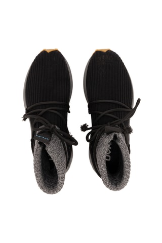 Sapatilhas subidas - Cinzento-escuro mesclado e preto