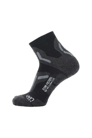 Meias em lã - Cinzento e preto