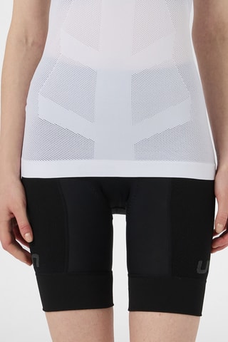 Camisola de alças de ciclismo - Branco e rosa