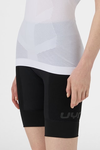 Camisola de alças de ciclismo - Branco e rosa