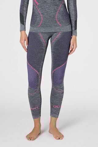 T-shirt - Cinzento mesclado e fúcsia