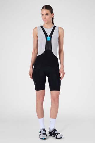 Jardineiras curtas de ciclismo - Preto