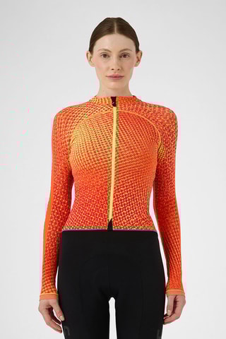 Casaco de ciclismo - Laranja e amarelo