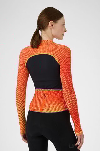 Casaco de ciclismo - Laranja e amarelo