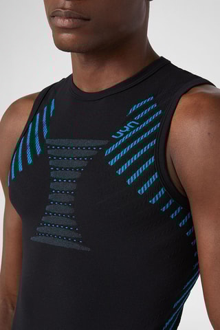 Camisola de alças de running - Preto
