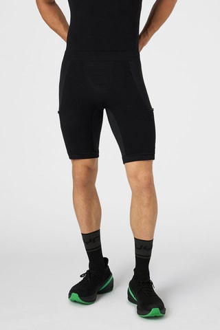 Calções ciclista de running - Preto