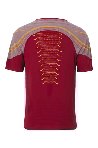 T-shirt de ciclismo - Cinzento-claro e vermelho