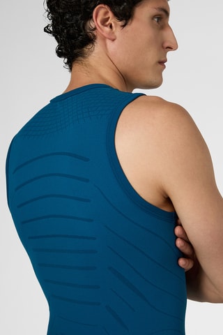 Camisola de alças - Azul-pato