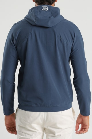 Sweat com capuz - Azul-petróleo