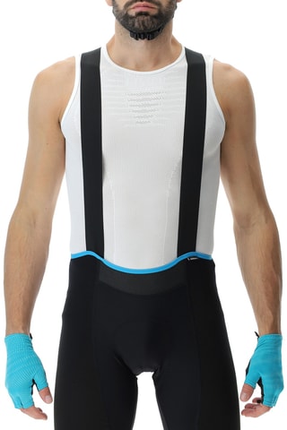 Camisola de alças de ciclismo - Branco e cinzento