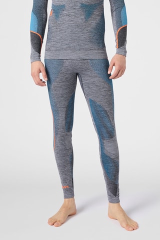 T-shirt - Cinzento mesclado e azul-cobalto