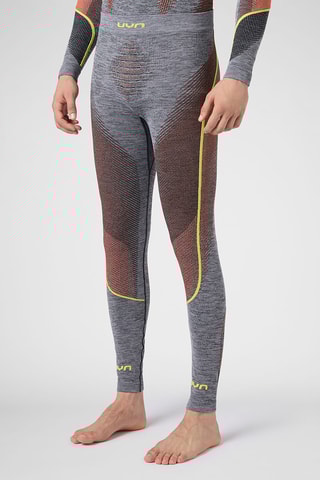 Leggings - Cinzento mesclado e castanho