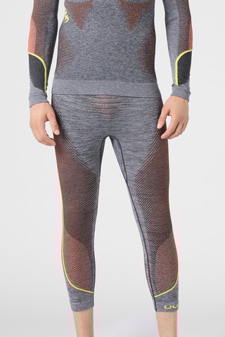 T-shirt - Cinzento mesclado e laranja