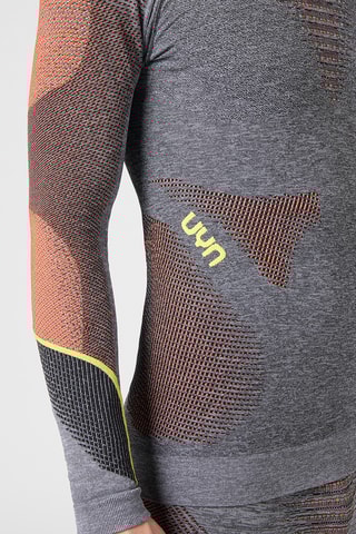 T-shirt - Cinzento mesclado e laranja