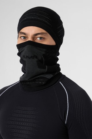 Balaclava de lã - Preto e antracite