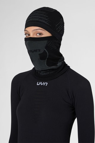 Balaclava de lã - Preto e antracite