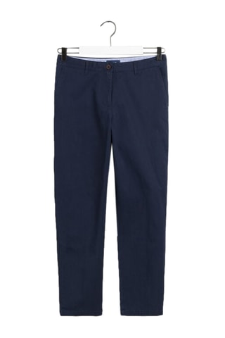 Chino slim en coton biologique - Bleu marine