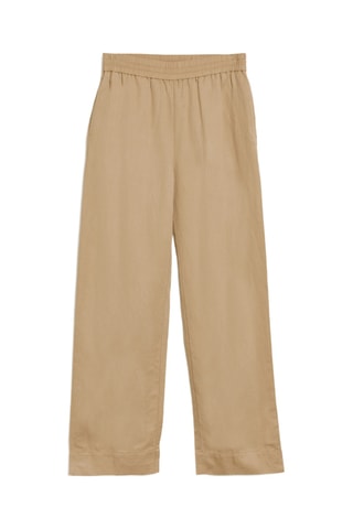 Pantalon relaxed en lin - Beige