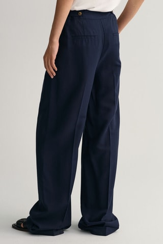 Pantalon wide legs - Bleu marine