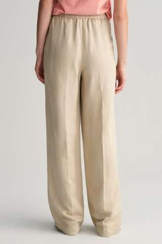 Pantalon relaxed en lin - Beige