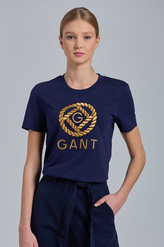 T-shirt relaxed - Bleu marine