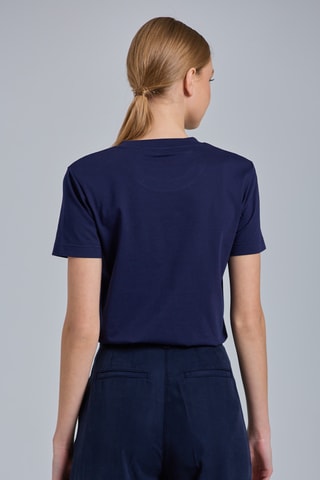 T-shirt relaxed - Bleu marine