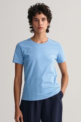 T-shirt relaxed - Bleu clair