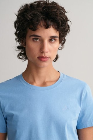 T-shirt relaxed - Bleu clair