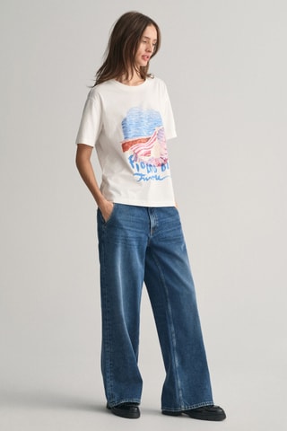 T-shirt relaxed - Écru