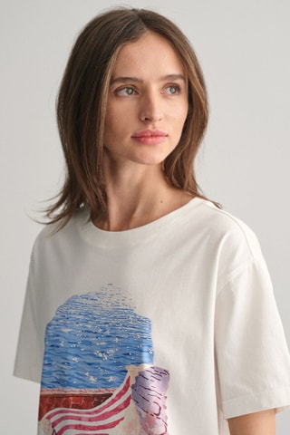 T-shirt relaxed - Écru