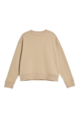 Sweat relaxed en coton biologique - Beige