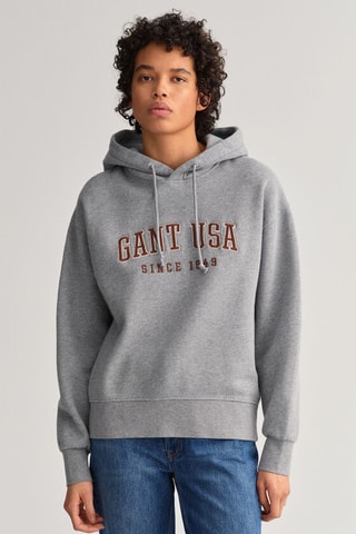 Sweat oversize à capuche - Gris