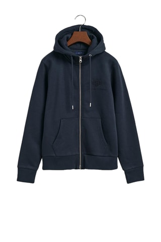 Sweat regular à capuche - Bleu marine