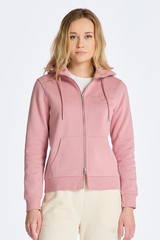 Sweat regular à capuche - Rose