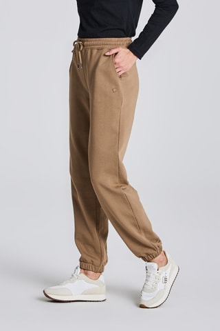 Pantalon de survêtement en coton biologique - Marron clair