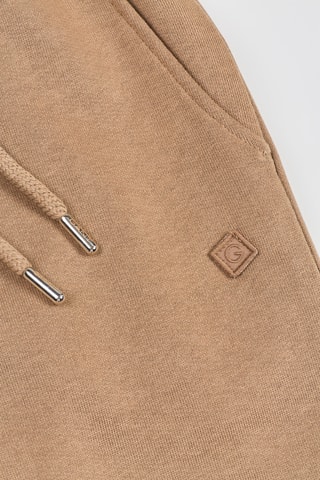 Pantalon de survêtement en coton biologique - Marron clair