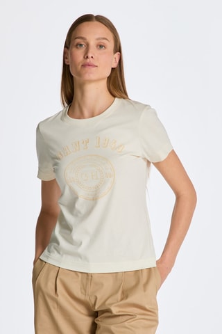 T-shirt regular - Crème