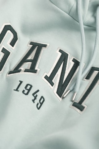 Sweat relaxed à capuche - Turquoise