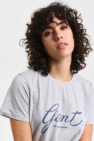 T-shirt regular - Gris clair