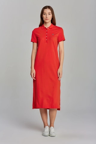 Robe polo regular - Rouge