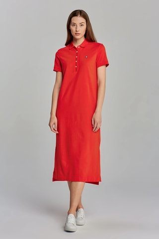 Robe polo regular - Rouge