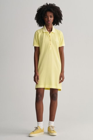 Robe polo regular - Jaune pâle