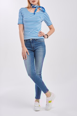 T-shirt slim - Bleu
