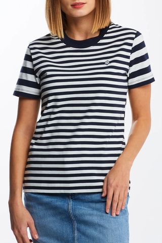 T-shirt relaxed - Bleu marine