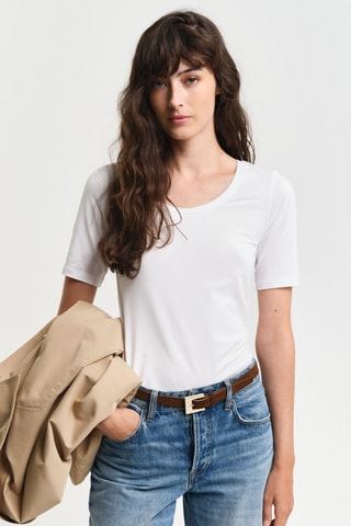 T-shirt slim - Blanc